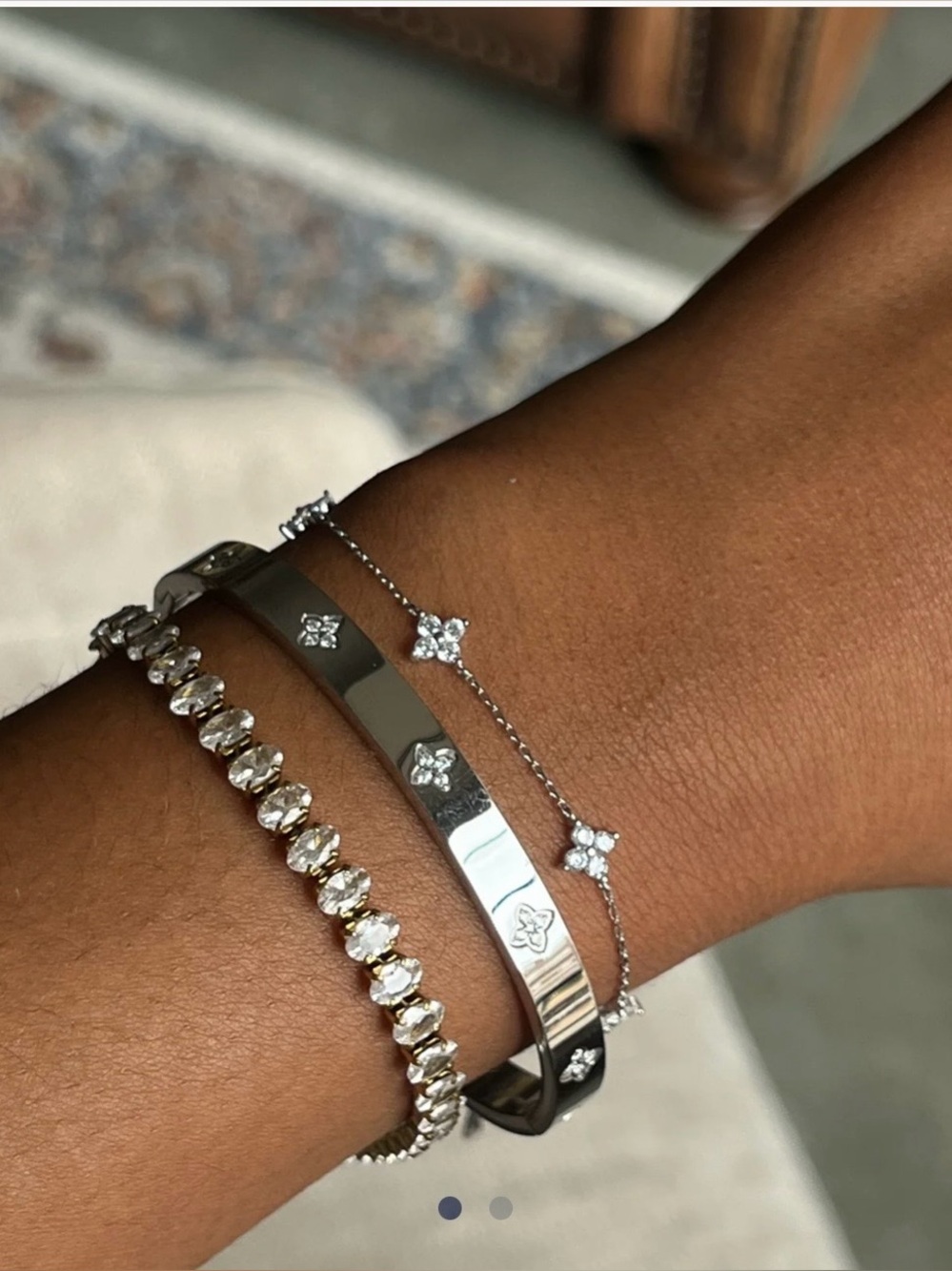 Starter stack - Silver Accent Bracelet Set